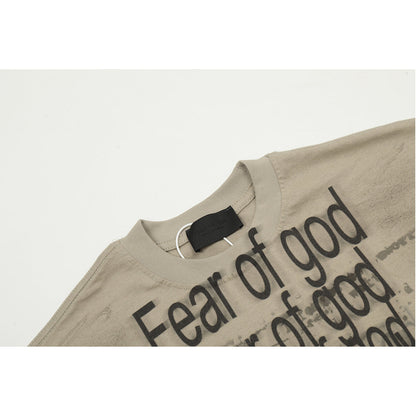 Unisex T-Shirts FOG Dirty Casual Loose T-Shirts