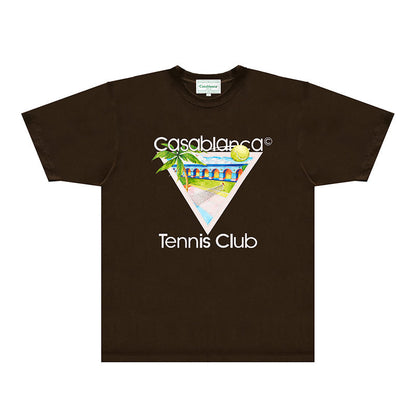Casablanca T Shirts Fashion Print Street