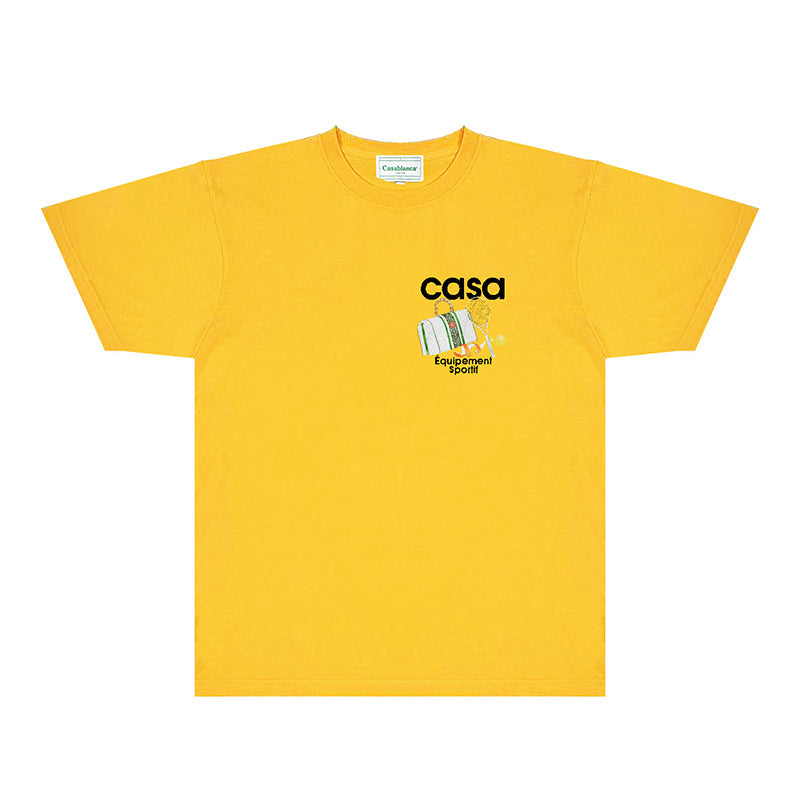 Casablanca T Shirts Fashion Print Street