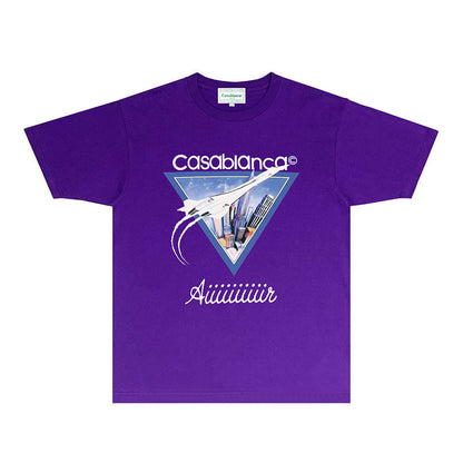 Casablanca T Shirts Fashion Print Street