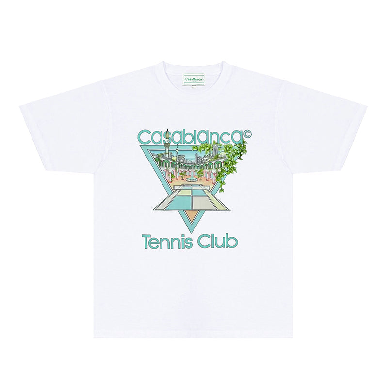 Casablanca T Shirts Fashion Print Street