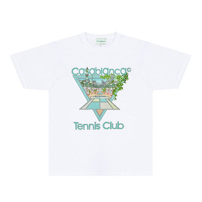 Casablanca T Shirts Fashion Print Street