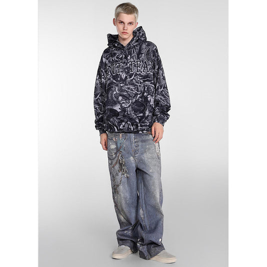 Unisex Hoodies Saint michael Loose Casual Hoodie