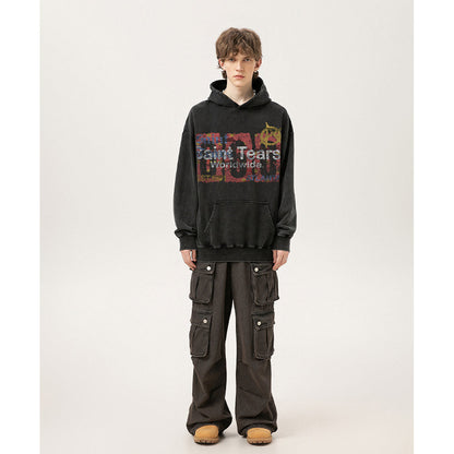 Unisex Hoodies Saint Michael Old Loose Sweater