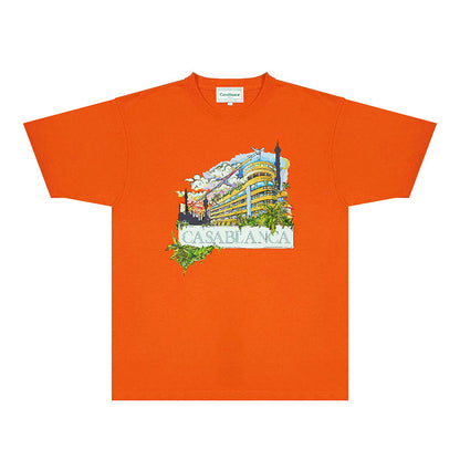 Casablanca T Shirts Fashion Print Street