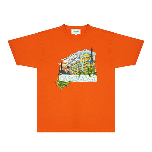 Casablanca T Shirts Fashion Print Street