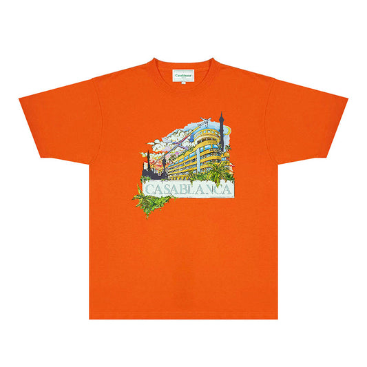 Casablanca T Shirts Fashion Print Street