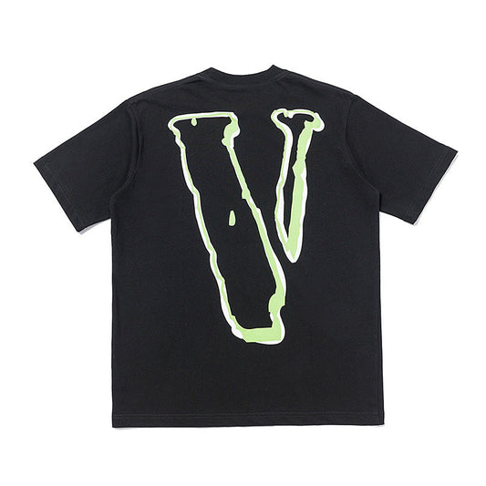Vlone T Shirts Big V Figure Printing Stylish Loose Short Sleeve T-shirt Men and Women