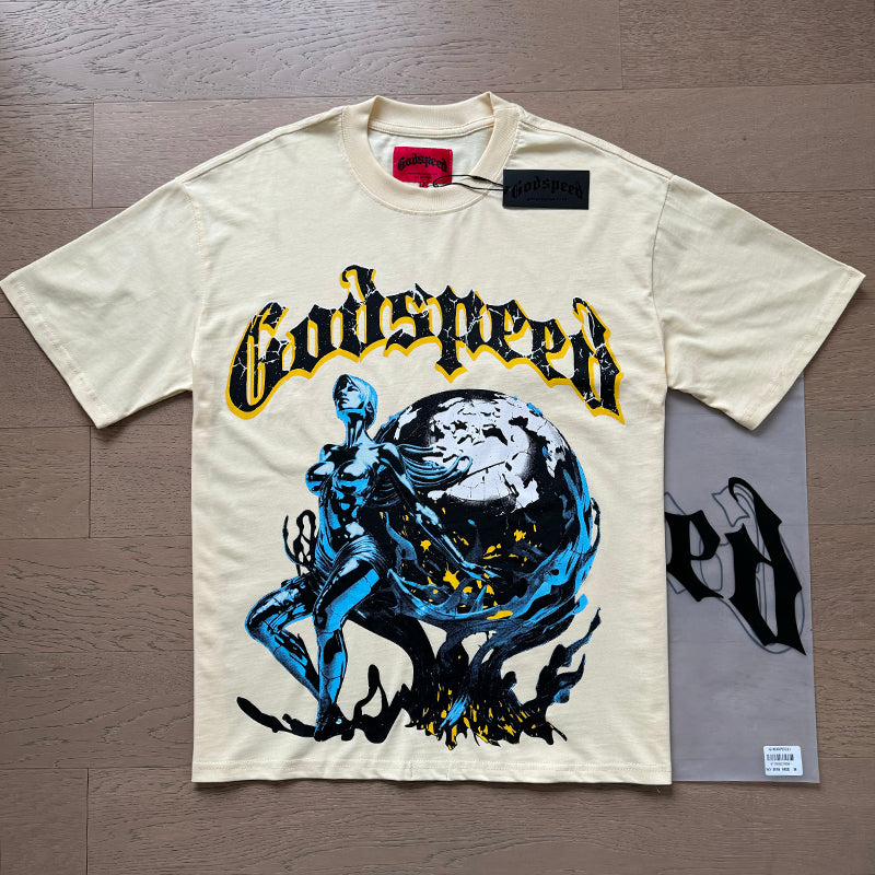 Godspeed T-Shirt Retro Fantasy Pattern