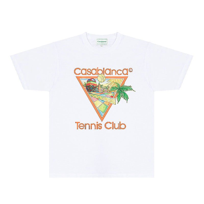 Casablanca T Shirts Fashion Print Street