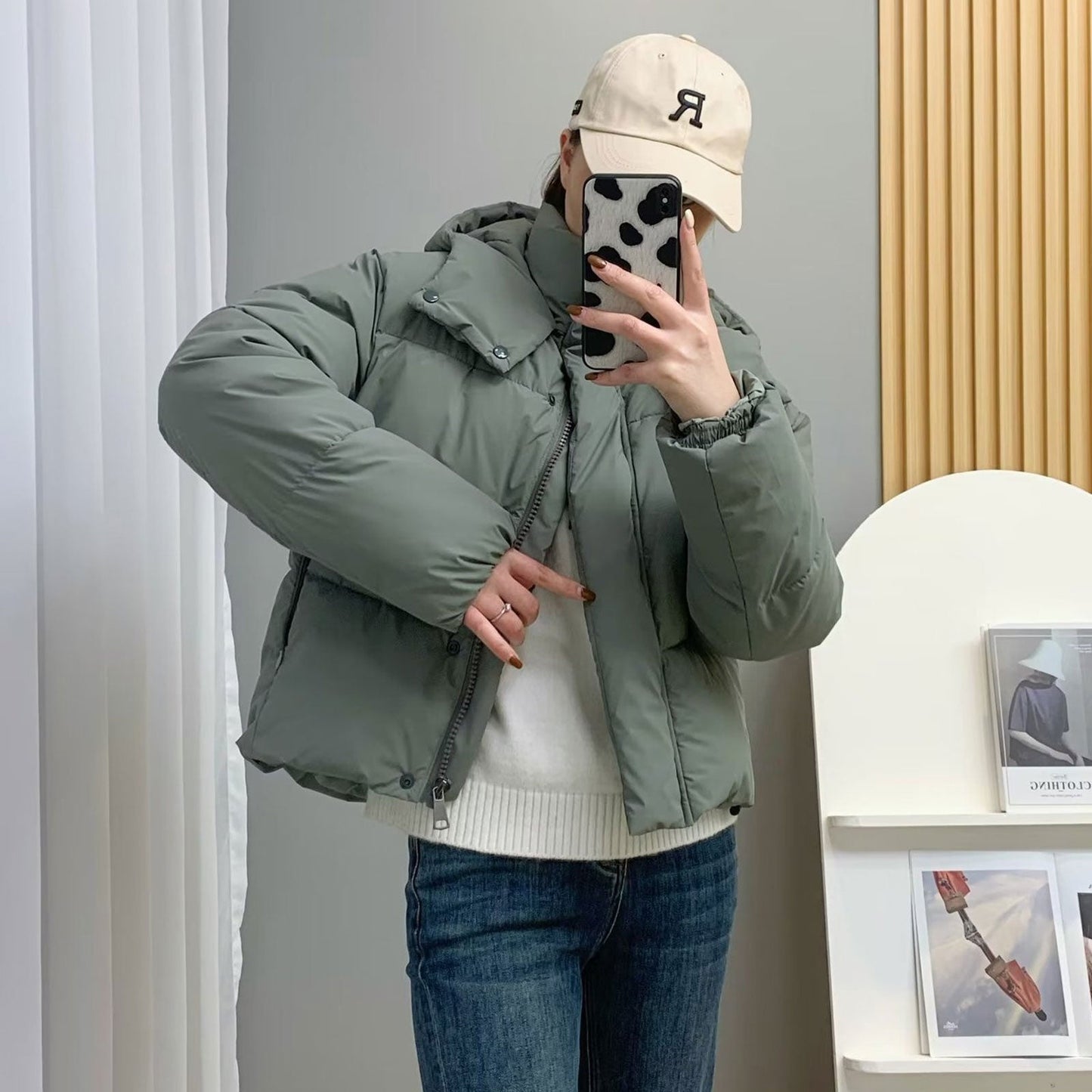 Women Cotton Coat Short down Jacket