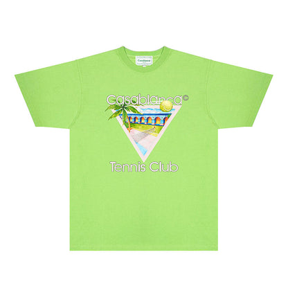 Casablanca T Shirts Fashion Print Street