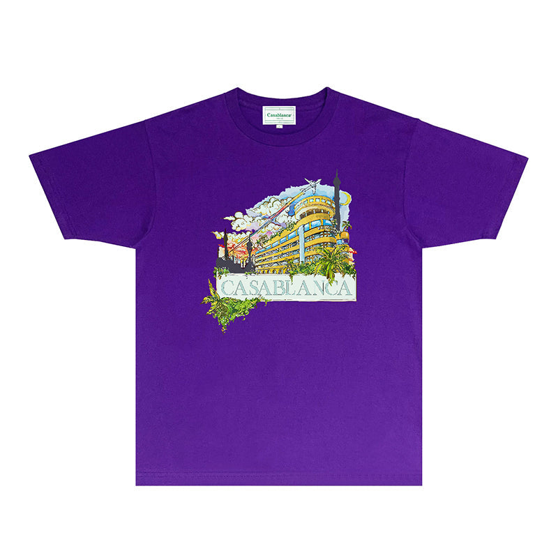Casablanca T Shirts Fashion Print Street