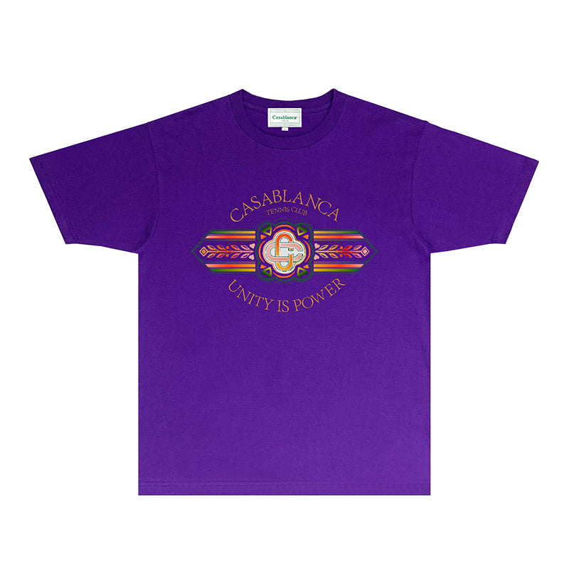 Casablanca T Shirts Fashion Print Street