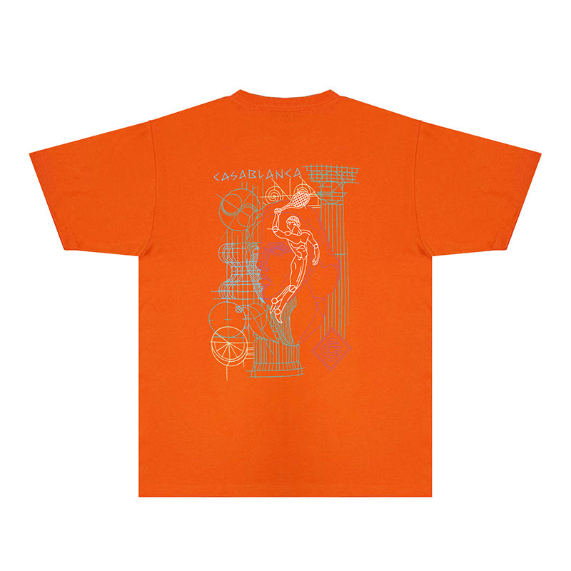 Casablanca T Shirts Fashion Print Street