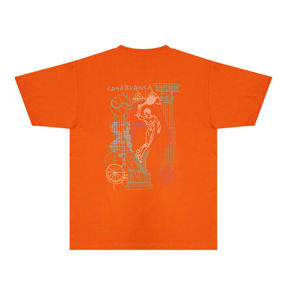 Casablanca T Shirts Fashion Print Street