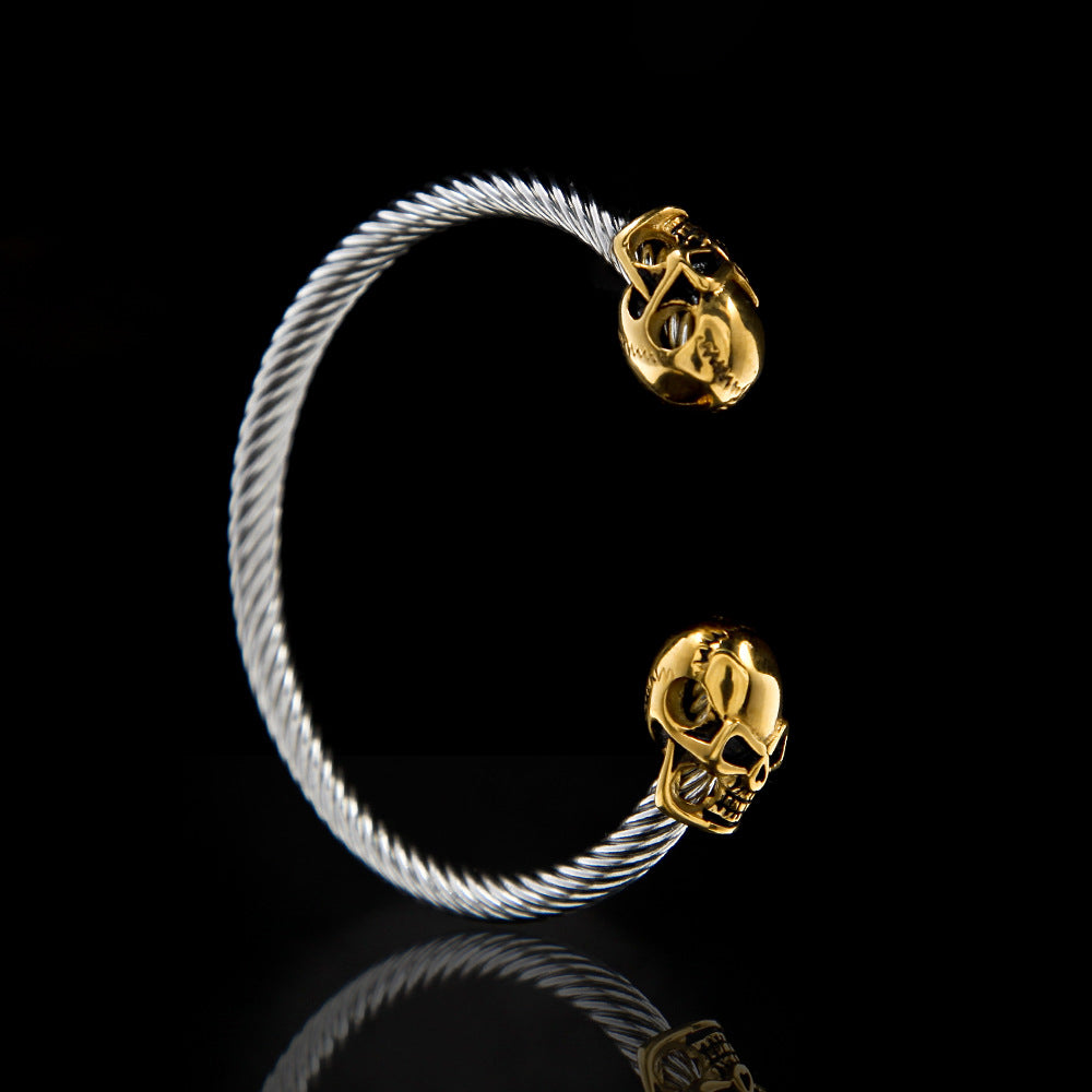 Bracelet Hip Hop Skull Bracelet Fashion Stainless Steel Bracelet Jesus Pieces Crosses Egypt Pieces