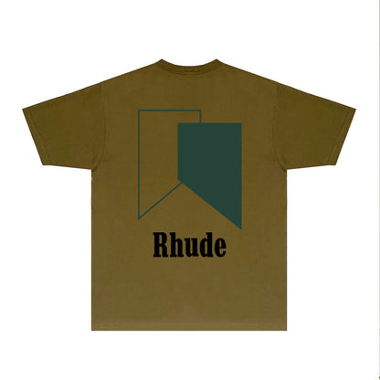 Rhude T Shirts Printed Trendy Pure Cotton