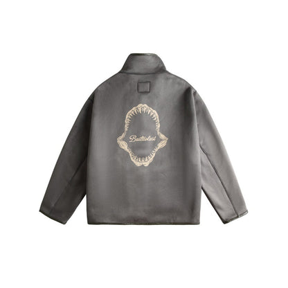 Unisex Coat Stand-up Collar Cotton-Padded Clothes Men and Women Loose