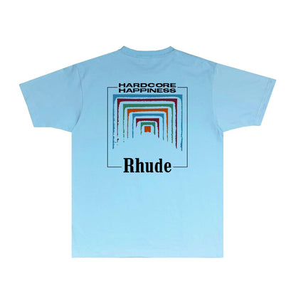 Rhude T Shirts Printed Trendy Pure Cotton