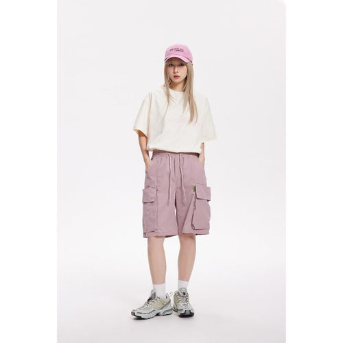 Unisex Shorts Large Pocket Loose Casual Pants Shorts Couple Style