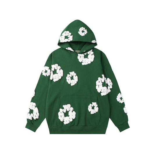 Denim Tears Cotton Wreath Green Hoodie