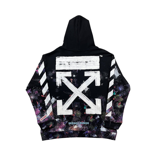 OW Hoodie Evergreen Fireworks Splash Long Sleeves