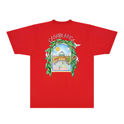 Casablanca T Shirts Fashion Print Street