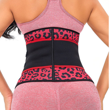 Neoprene Rubber Belly Contracting Sports Fitness Waist Support Thin Waist Belt