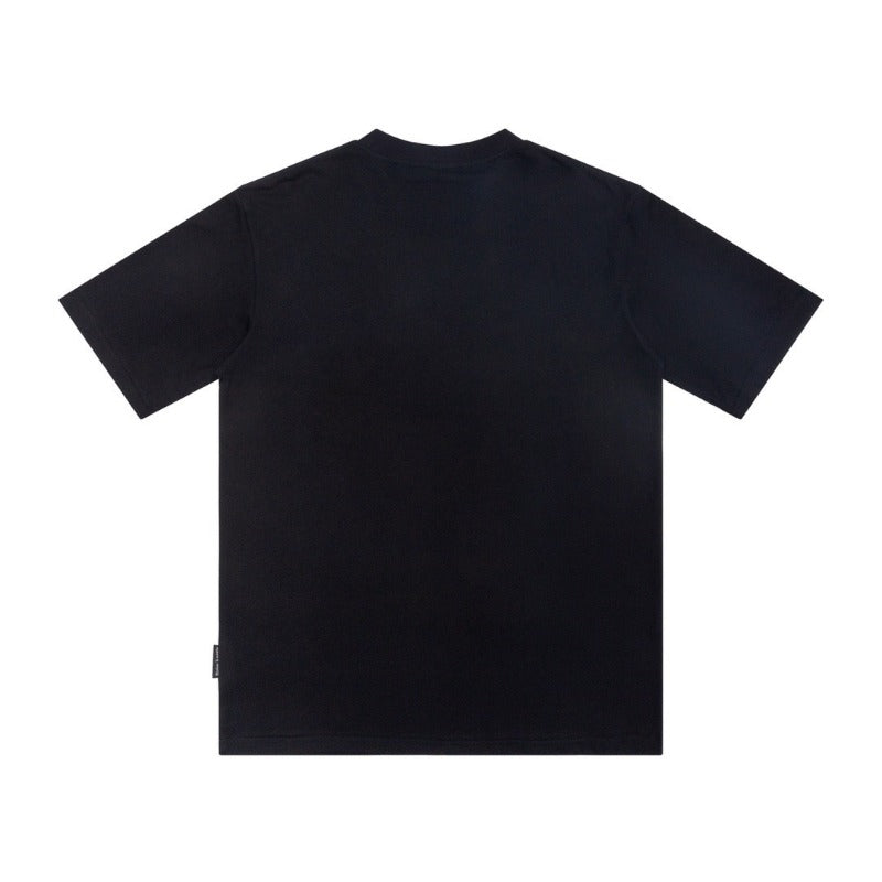 Palm Angle T Shirts Flame Smiling Face Couple Loose