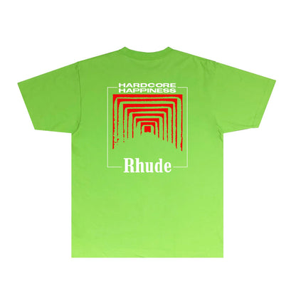 Rhude T Shirts Printed Trendy Pure Cotton