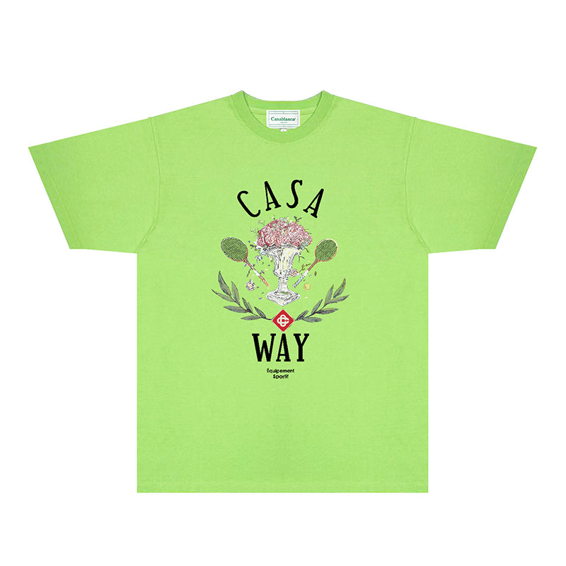 Casablanca T Shirts Fashion Print Street