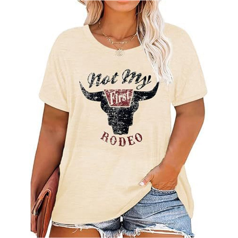 Plus Size Cowboy Shirt Cowgirls Tshirt Retro Rodeo Western