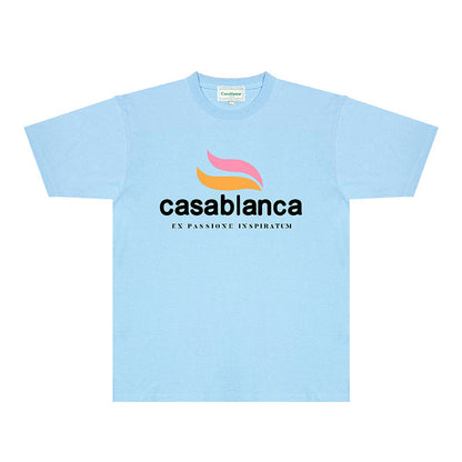 Casablanca T Shirts Fashion Print Street