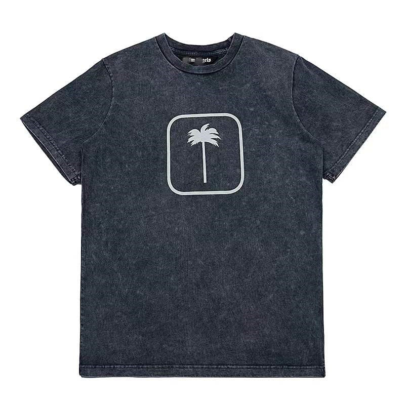 Palm Angels T Shirts Printed Short Sleeve T-shirt Men and Women Loose Half Sleeve