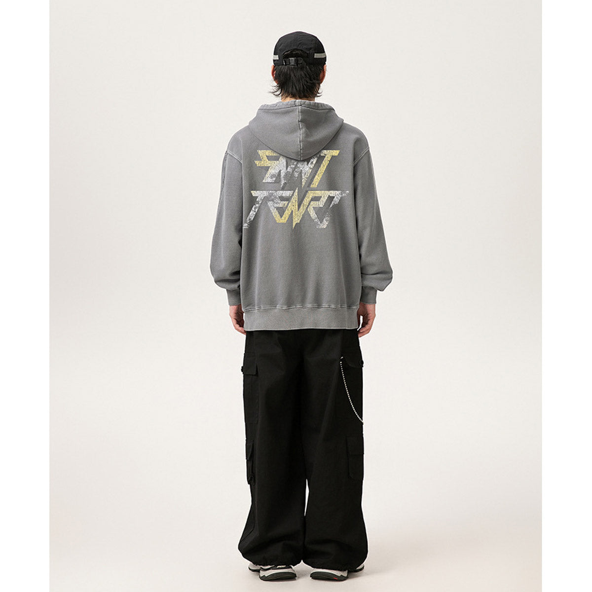 Unisex Hoodies Saint Michae Old Loose Hoodie