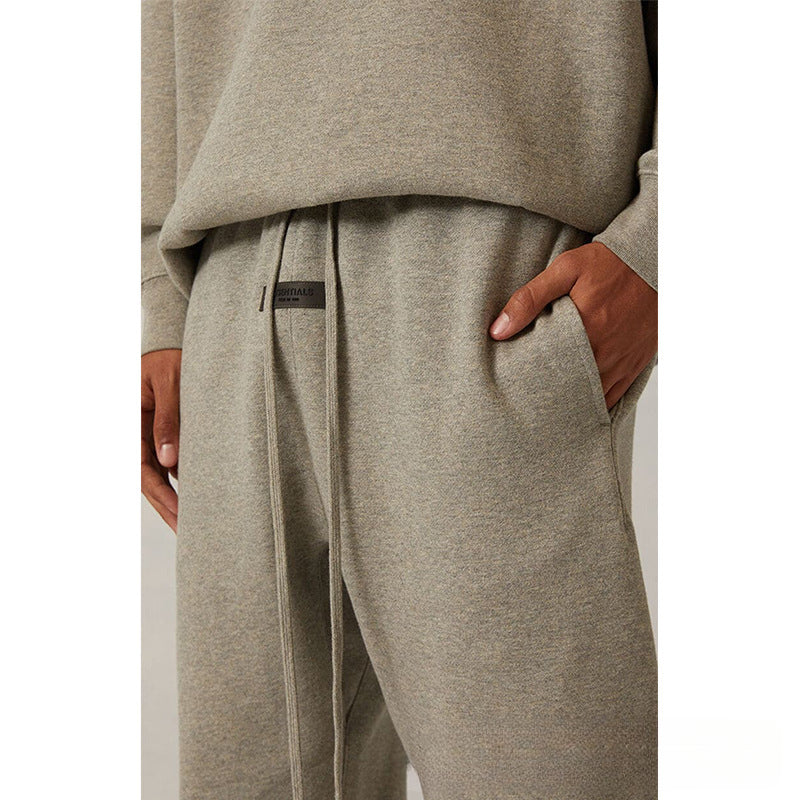 Fog Essentials Pant Black Flocked Printed Trousers