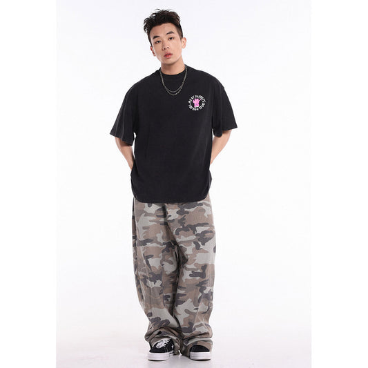 Unisex T-Shirts GALLERY DEPT Monster Print Loose T-Shirt