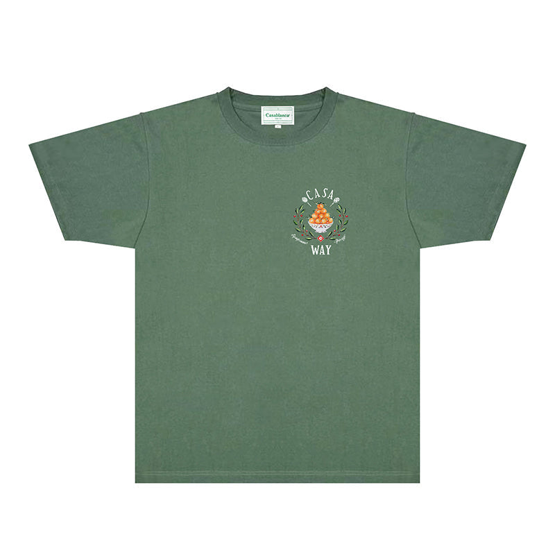 Casablanca T Shirts Fashion Print Street