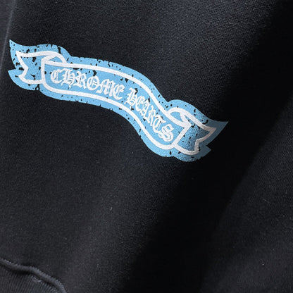 Chh Chrome Hearts Hoodie Color Leather Sanskrit Hand Painted Graffiti Hooded Sweater