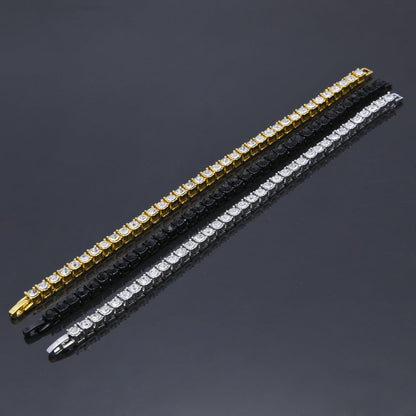 Bracelet Hip Hop Accessories Full Rhinestone 5mm Tennis Chain Royalty Spectrum