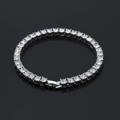 Bracelet Hip Hop Accessories Full Rhinestone 5mm Tennis Chain Royalty Spectrum