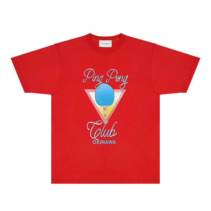 Casablanca T Shirts Fashion Print Street