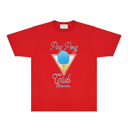 Casablanca T Shirts Fashion Print Street