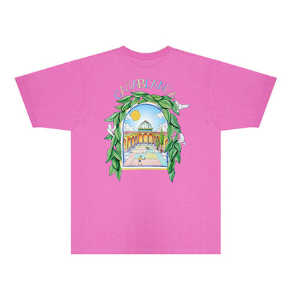 Casablanca T Shirts Fashion Print Street