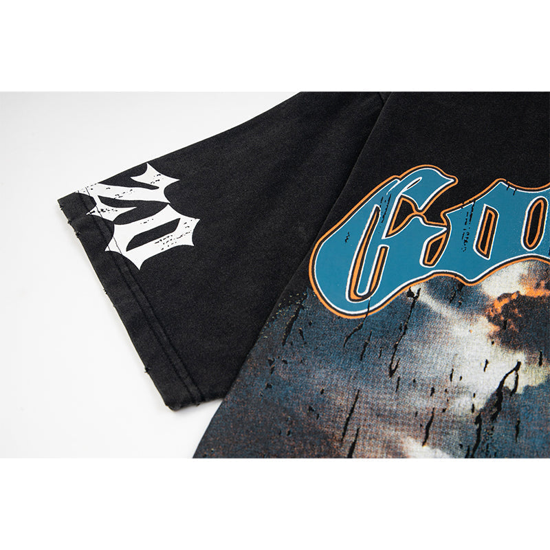 Godspeed T-Shirt Retro Fantasy Pattern