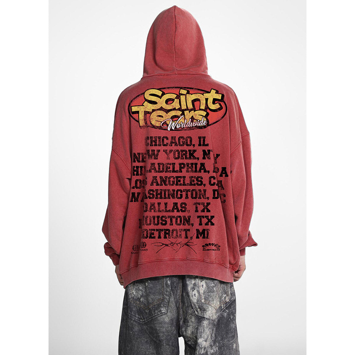 Unisex Hoodies Saint Michael Loose Hip Hop Sweater