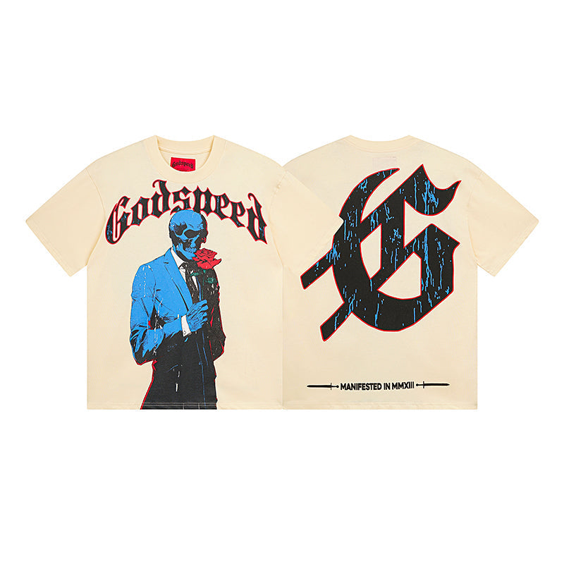 Godspeed T-Shirt Retro Fantasy Pattern