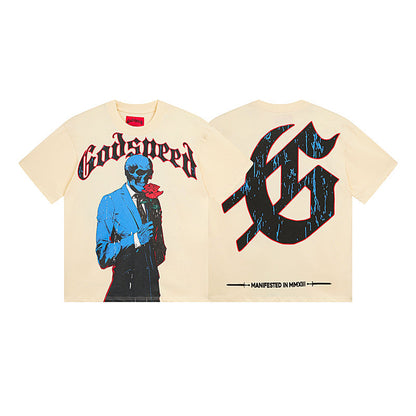 Godspeed T-Shirt Retro Fantasy Pattern