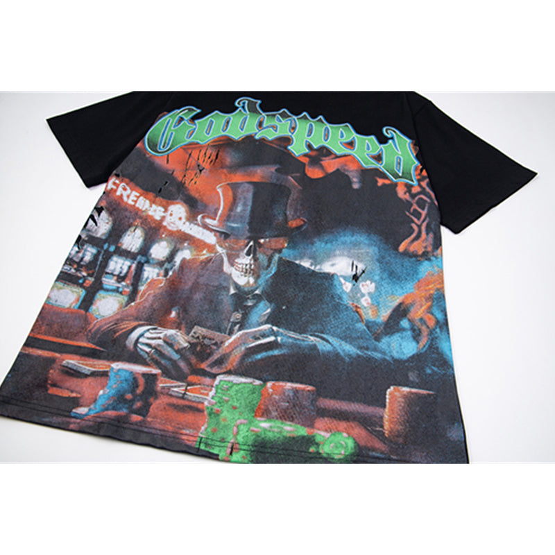 Godspeed T-Shirt Retro Fantasy Pattern